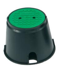 Runder 10''-Ventilkasten mit Klippdeckel 