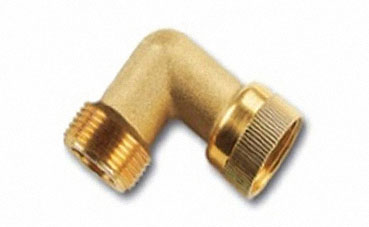 Winkel Messing 1" IG x 1" AG mit flachdichtenden Verschraubungen