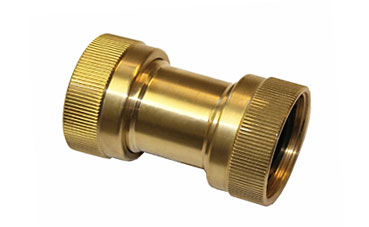 Kupplung Messing 1" IG x 1" IG mit flachdichtenden Verschraubungen