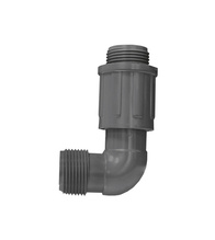 PVC-Winkelstück: 1" AG x 1" AG 