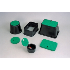 VB Jumbo Verriegelung - schwarzes Gehäuse, grüner Deckel, LxBxH: 70,1x53,3x30,7 cm