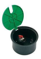 Rundes Beregnungsstandrohr mit einge- bautem (20/27) Ventil 3/4"