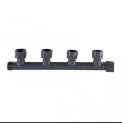 T-Verteiler für 4 Ventile 1“ IG x (4 x 1“ IG) x 1“ AG 